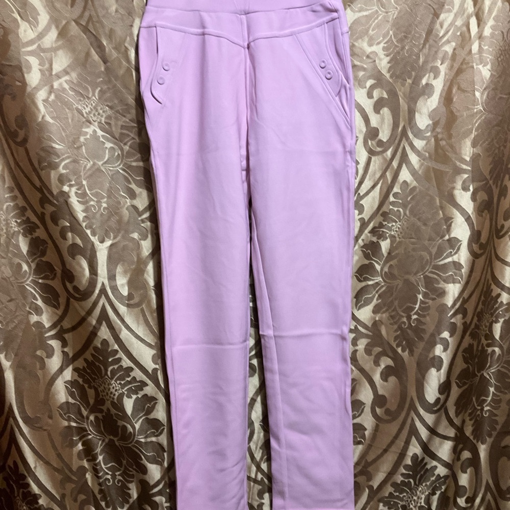 Chic Lavender High-Waisted Pants